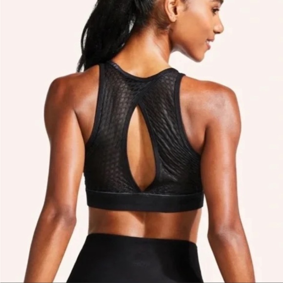 Peloton x With Pride Flag Noir high neck bra size M - Picture 2 of 8